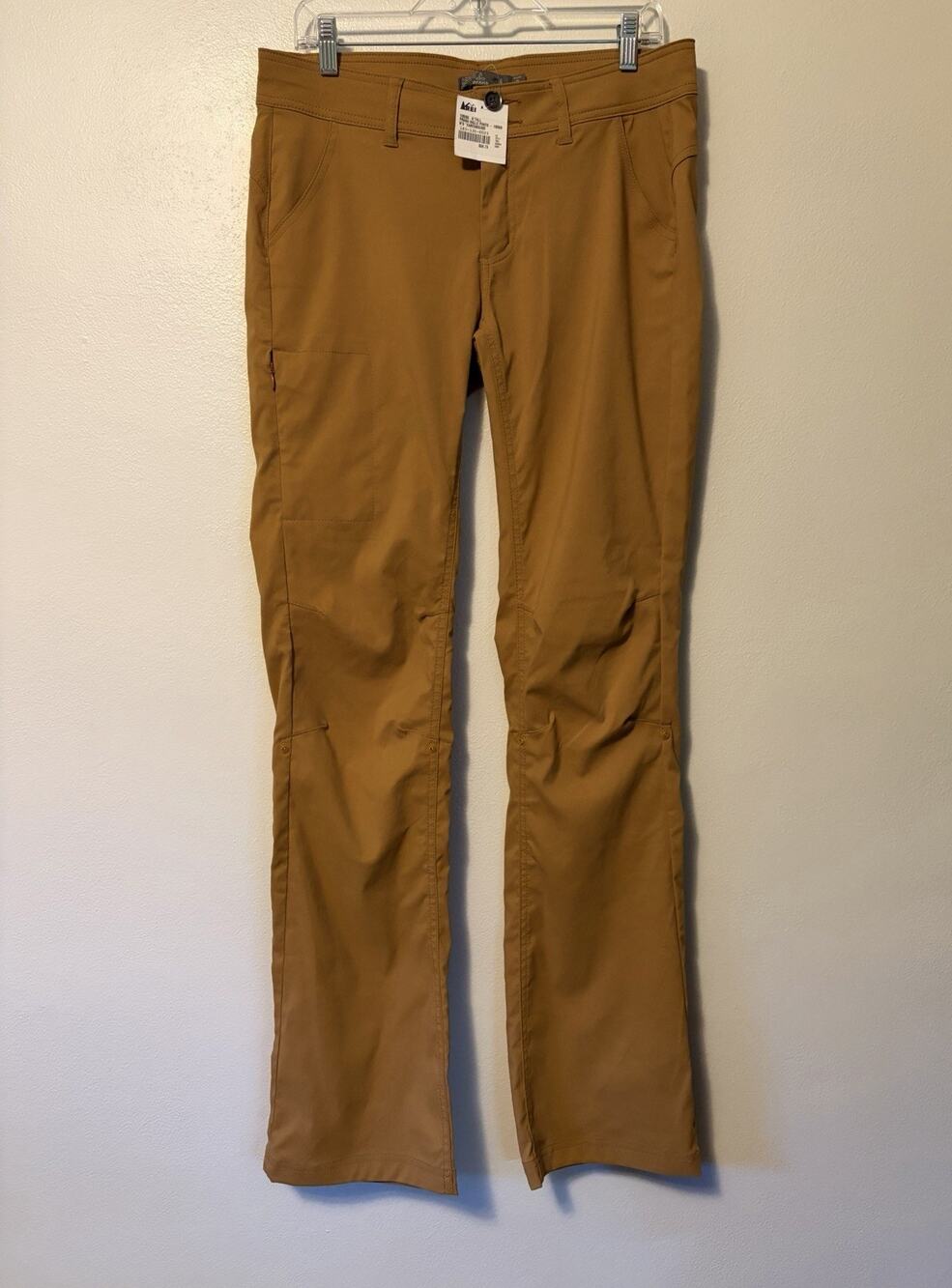 PrAna Halle Pants Womens 8 Tall Earthbound Brown Hiking Zion Stretch Roll Up